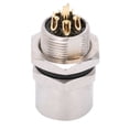 thumbnail image 1 of Conector BNC de placa, 10 piezas BNC hembra blanca de 90 grados con conector PCBBNC Nutbulkhead, el mejor de su clase Jadeshay A, 1 of 8