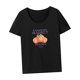 thumbnail image 5 of Camiseta de mujer verano femenino cuello redondo Simple suave cuello redondo camisa para vacaciones L, 5 of 7