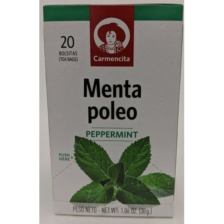 Carmencita Peppermint Tea / Te de Menta Poleo 20 Envelopes Net.Wt 1.06 (Best Peppermint Tea Brand)