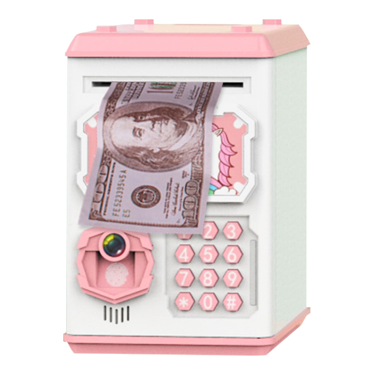 Piggy Bank Face and Fingerprint Recognition ATM Machine with Password