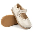 thumbnail image 5 of Meckior Toddler Girls Dress Shoes Little Girls Mary Jane Bowknot Soft Sole Princess Shoes for Little Kids, 5 of 9