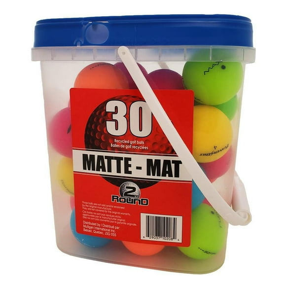 Color Matte Golf Balls Bucket, #10208
