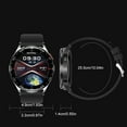 thumbnail image 2 of Injueey Reloj inteligente de carga inalámbrica con auriculares, relojes inteligentes de larga duración con batería táctil redonda completa Relojes inteligentes negro, 2 of 6