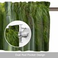 thumbnail image 6 of Green Forests Valance Curtain Nature Landscapes Lush Plant Spring Window Valances Rod Pocket Short Curtains Window Treatments for Kitchen Bedroom Bathroom Laundry 42" x 12", 6 of 9