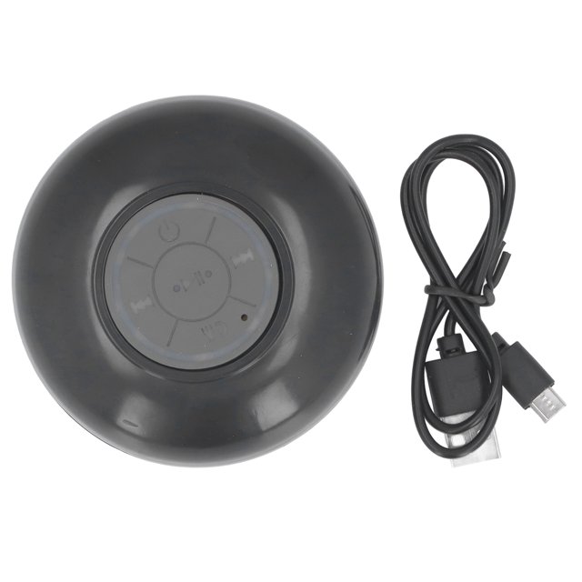 Altavoces inalámbricos impermeables IPX4, altavoces inalámbricos LED portátiles impermeables con ventosa para baño, cocina y oficina