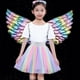 thumbnail image 2 of Alas de ángel, accesorio de disfraces, alas de disfraz, disfraz para regalos de fiesta arcoiris claro, 2 of 7