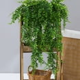 thumbnail image 3 of Yesbay 90CM Artificial Fern Vine Home Wedding Wall Hanging Faux Greenery Drooping Ivy Plants Indoor Outdoor Garden Yard Decoration Photo Props, 3 of 10