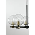 thumbnail image 4 of Shauna 22 in. 5-Light Indoor Matte black and Brass Finish Chandelier with Light Kit, 4 of 7