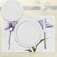 thumbnail image 3 of Ambesonne Flower Place Mats Set of 4, Romantic Summer, Standard Size, White Violet Green, 3 of 6