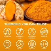 Vitamin World Turmeric Curcumin 1000mg, BioPerine Black Pepper Extract for Better Absorption, 95% Curcuminoids, Turmeric Supplement for Antioxidant & Joint Support, Gluten-Free, 60 Capsules