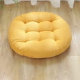 thumbnail image 3 of Tapicería de tatami circular engrosada, tapicería, reposapiés Papasan de color sólido, 3 of 5