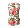 thumbnail image 5 of Camiseta sin mangas de encaje con estampado de mujer Camiseta sin mangas de empalme de cuello redondo Camiseta ligera y cómoda delgada OAVQHLG3B Store lin121212, 5 of 5