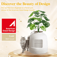 thumbnail image 2 of Norcho Hidden Cat Litter Box Enclosure, Plant Corner Furniture, White, 2 of 8