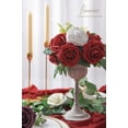 thumbnail image 3 of Flores artificiales Floroom, rosas falsas de espuma de color rojo oscuro (25 unidades), 3 of 6