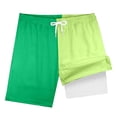 thumbnail image 4 of Little Boys Quick Dry Swim Shorts Soft Stretch Fabric Double Layer Compression Liner Casual Summer Bathing Trunks, 4 of 4