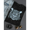 thumbnail image 3 of Nightsky Owl Sketch  T-Shirt Women -Image by Shutterstock, Female Small, 3 of 4