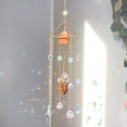 thumbnail image 1 of Nvzi Bola de prismas de cristal atrapasol para colgar en la ventana, decoración navideña para jardín, B12, 1 of 5