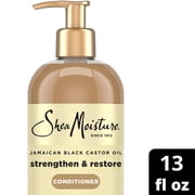 SheaMoisture Conditioner to Intensely Smooth and Nourish Hair 100% Pure Jamaican Black Castor Oil with Shea Butter, Peppermint and Apple Cider Vinegar ,13 Fl oz