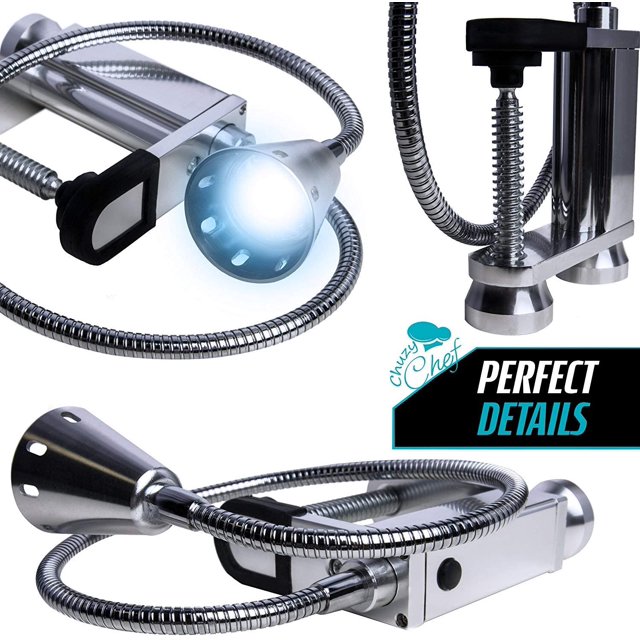 Lámpara de barbacoa magnética resistente al agua con 12 bombillas superbrillantes giratorias de 360 grados resistentes al agua Abrazadera de lámpara flexible de la lámpara perfecta LingWen 9024735485254