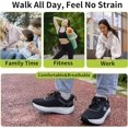 thumbnail image 6 of MAYKX Wide Toe Box Shoes Women Arch Support Walking Sneakers Slip On Orthotic Shoes for Plantar Fasciitis Comfortable Tennis Sneakers Size 6-11, 6 of 6