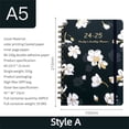 thumbnail image 2 of Mashaouyo ClearanceNotebooks for School 2025 Personalized Weekly and Monthly Planner Planner Coil Notebook Spiral Weekly Planner Flower Schedule English Diary One Size Multi-Color, 2 of 9