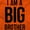 Orange, variant on I Am a Big Brother Cute Siblings Youth T Shirt Tee Boys Infant Toddler Brisco Brands 12M