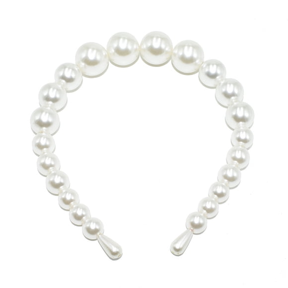 Qarigey Diadema blanca Elástica Bandas para la cabeza universales Accesorios para peinados Regalos para el día de San Valentín Diademas para Type3 NO3