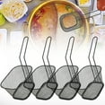 thumbnail image 4 of Spptty Kitchen Accessories,4Pcs Stainless Steel Frying Net Basket Cooking Strainer for French Fries Food Kitchen Tool,Frying Basket, 4 of 8