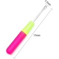 thumbnail image 2 of 3 Pack Latch Crochet Hooks, Plastic Handle Hair Extension Latch Needle Hook, Rug Making Needles (D-583-A) Banmo, 2 of 5