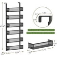 thumbnail image 2 of 6-Tier Over The Door Pantry Organizer with Mesh Baskets, Adjustable & Stable Hanging Spice Rack for Kitchen, Bathroom, Bedroom, and Baby Essentials Storage (16" W 6-Tiers, Black), 2 of 14