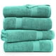 thumbnail image 2 of Juego de toallas de baño LANE LINEN, 100% algodón, secado rápido, color verde azulado (4 x 70 x 140 cm), 2 of 9