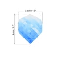 thumbnail image 2 of Uxcell Dart Flights, 6 Pack PET Standard Darts Accessories Geometric Style, Blue, White, 2 of 5