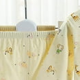 thumbnail image 5 of Ketyyh-chn99 0-3 Months Baby Boy Clothes Baby Must Haves For Newborns Coat+2 Pants+Hat+Bib 5PCS Size for 0-3 Months,Yellow, 5 of 8