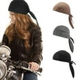 thumbnail image 5 of Motorcycle Skullcap Beanie Bandana Helmet Liner Head Wrap Adjusted Pirate Scarf, 5 of 19