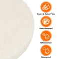 thumbnail image 4 of Uxcell 12pcs Almohadillas de Fregado 500 Grits 2" Brocha de Poder de Taladro Disco de Condicionamiento de Superficie de Gancho y Bucle Blanco 450#, 4 of 6