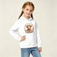 thumbnail image 2 of SJLDQY Girls Hoodies Cute Highland Cow Graphic Hooded Sweatshirts for Girls Long Sleeve Hoodie Fall Winter Casual Pullover Tops with Pockets, 2 of 5
