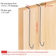 thumbnail image 4 of Lunmore Over The Door Hook Length 11.8 Inch Heavy Duty Door Hanger For Home Kitchen Office, 4 of 5