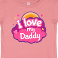 thumbnail image 4 of Inktastic I Love My Daddy Girls Girls Baby T-Shirt, 4 of 5