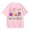Pink, variant on Back to School Shirt Kinder Garten Short Sleeve Girls T Shirts Casual Crewneck Kids Clothes 3-14 Years
