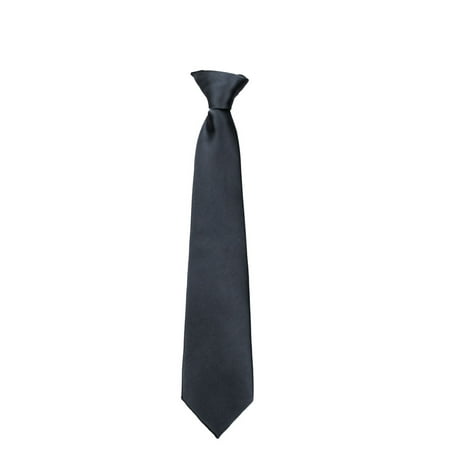 - Boys Young Men 14 inch Solid Color Clip On Easy to Remove Clip Necktie Ties
