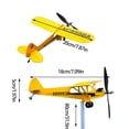 thumbnail image 3 of Handmade J3 Airplane Weathervane for Yard, Airplane, Metal Windmill, Outdoor Sculpture, Airplane Model (7"x7.9"), 3 of 9
