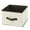 Cream/Espresso Brown, variant on mDesign Foldable Fabric Bin for Cube Organizer - 10 Pack - Cream/Espresso Brown