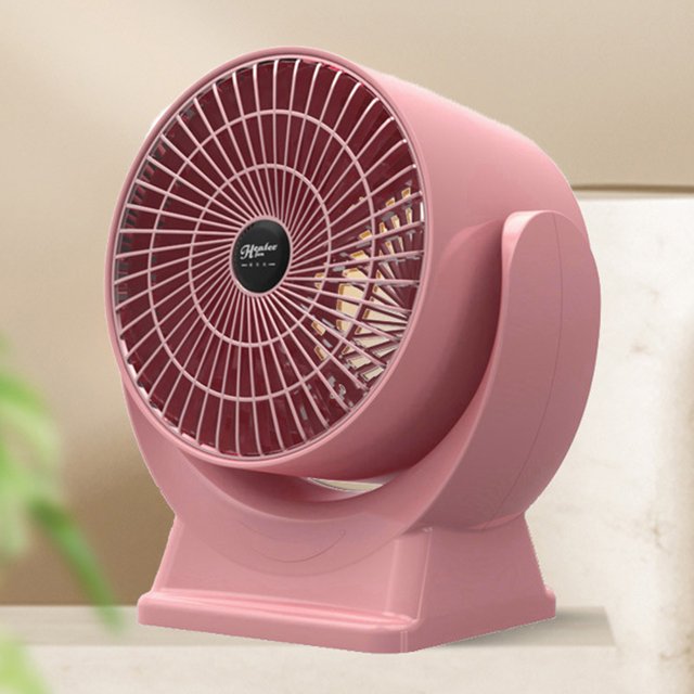 Calentador eléctrico Calentador de espacio 600W Silencioso para el dormitorio de la oficina en el hogar Rosa