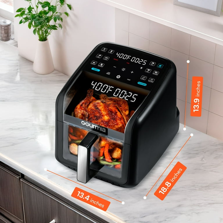 Gourmia Panorama 7-QT Digital Air Fryer with Panoramic View