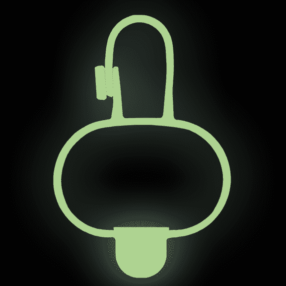 Woofpanion Accessory Band for Dog Poop Bag Dispenser, Glow in the Dark