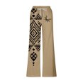 thumbnail image 5 of Pantalones largos para hombre, cintura elástica, transpirables, cómodos, suaves, informales, de playa, de poliéster., 5 of 5