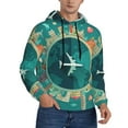thumbnail image 2 of Sigee Around The Planet for Men's Pullover Hoodie Sweatshirts Adult Casual Long Sleeve Sweatshirts ,Sizes S-4XL-Large, 2 of 7