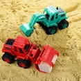thumbnail image 2 of HEJULIK 4Pcs Construction Toys for 3 Years Old Boys Girls Kids, Friction Powered Construction Truck Toys Vehicles Sand Toys Trucks Excavator, Bulldozer, Road Roller, 2 of 7