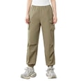 thumbnail image 2 of CQONEPT Girls Cargo Pants Straight Leg Joggers Sweatpants Casual Comfy Outdoor Sports Trousers with Multi Pockets Army Green 5-6Years, 2 of 7