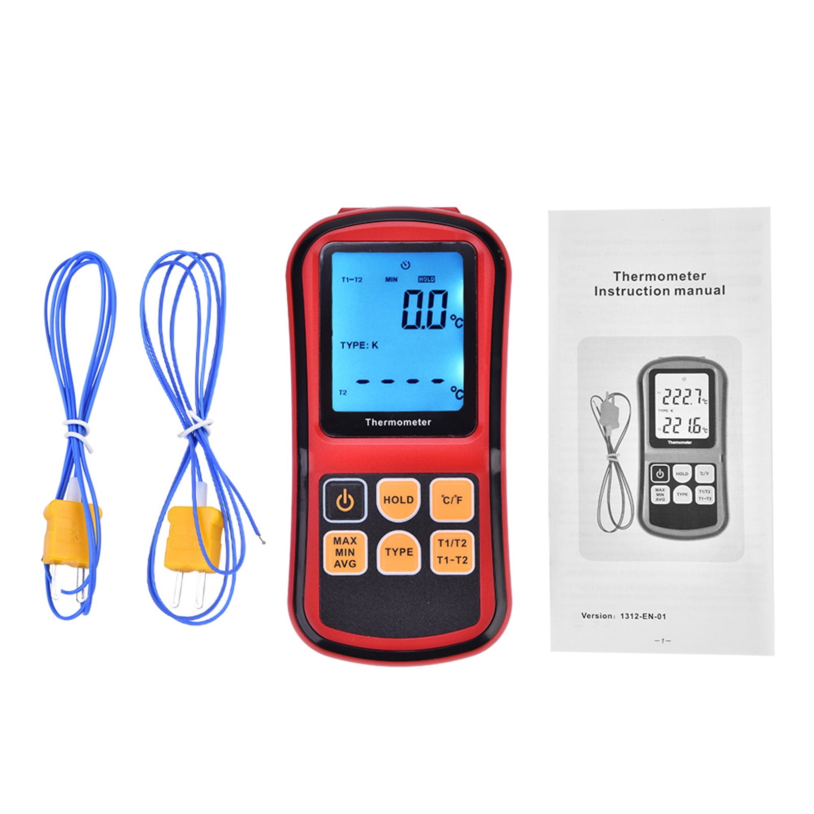 G Thermometer,GM1312 Digital Thermometer Dual Temperature Meter Digital Temperature Meter True to Its Promise